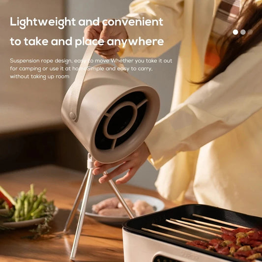 Portable Desktop Range Hood – Mini USB Exhaust Fan for Indoor BBQ, Hotpot & Kitchen
