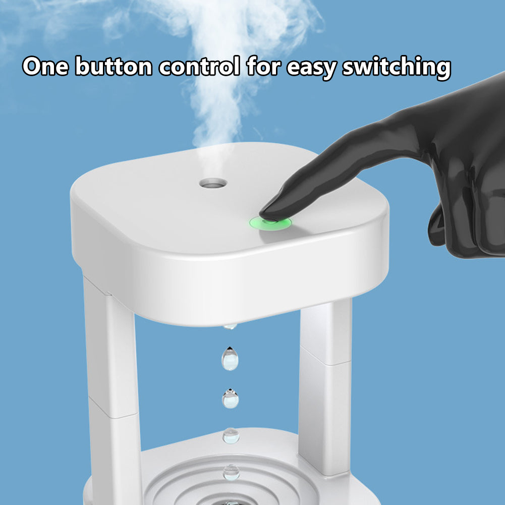 Anti-Gravity Water Drop Humidifier - Smart Air Mist Spray for Home & Office (580ML)