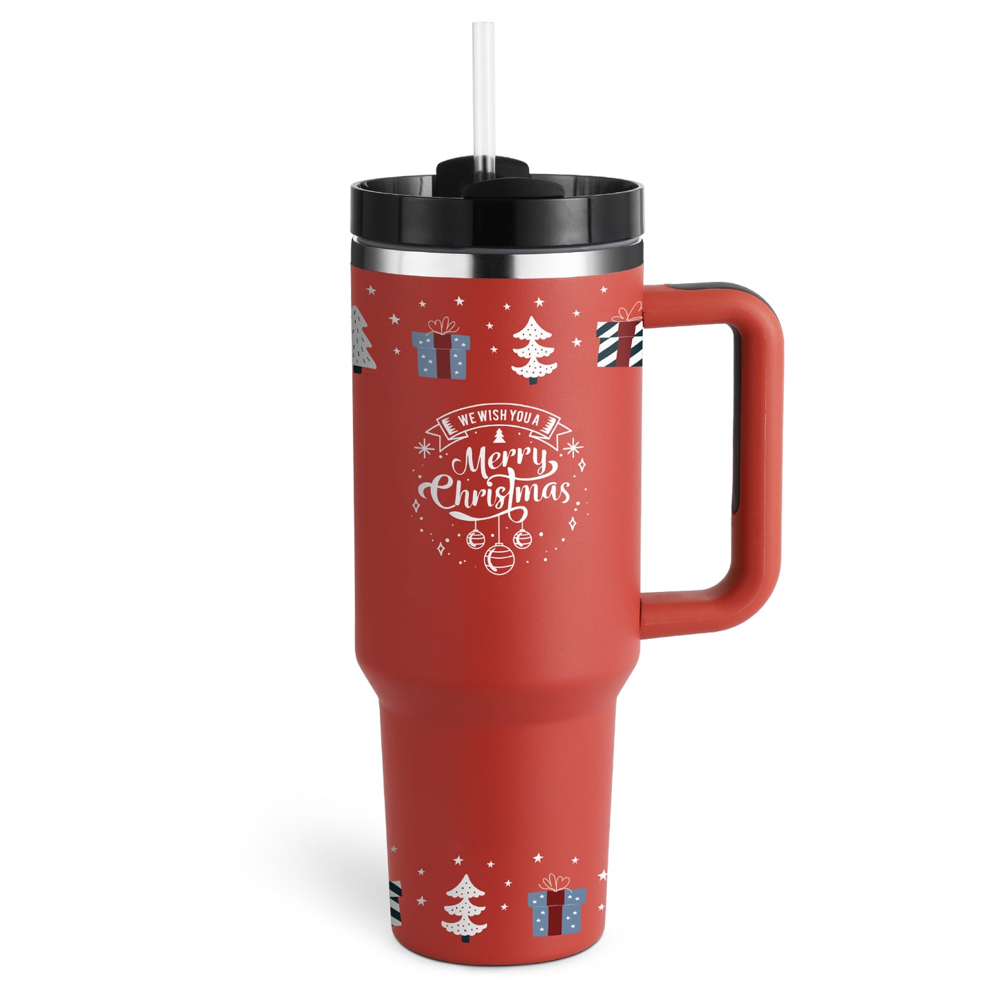 40oz Insulated Travel Tumbler – Double-Wall Stainless Steel Cup with Lid & Straw