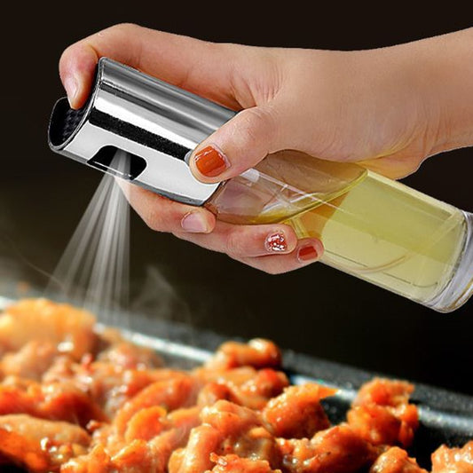 Leakproof Push-Type Oil & Vinegar Spray Bottle – Healthy Cooking & BBQ Mister