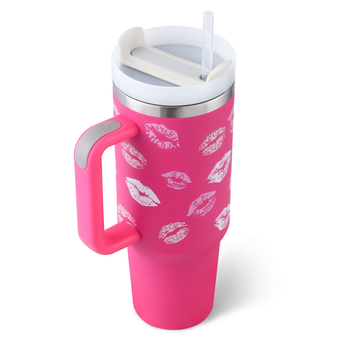 40oz Insulated Travel Tumbler – Double-Wall Stainless Steel Cup with Lid & Straw
