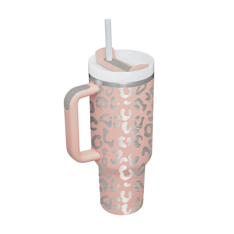 40oz Insulated Travel Tumbler – Double-Wall Stainless Steel Cup with Lid & Straw