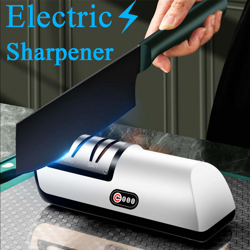 Professional USB Rechargeable Electric Knife Sharpener - 3-Speed Adjustable