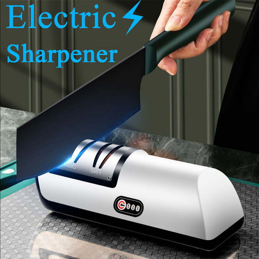 Professional USB Rechargeable Electric Knife Sharpener - 3-Speed Adjustable
