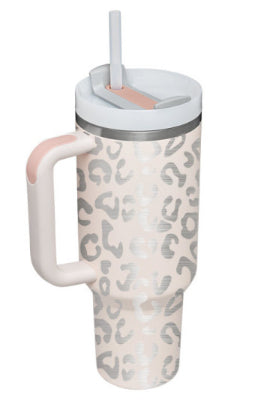 40oz Insulated Travel Tumbler – Double-Wall Stainless Steel Cup with Lid & Straw